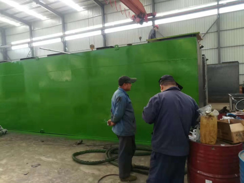 The equipment corrosion spraying construction