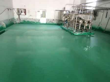 Spray polyurea floor